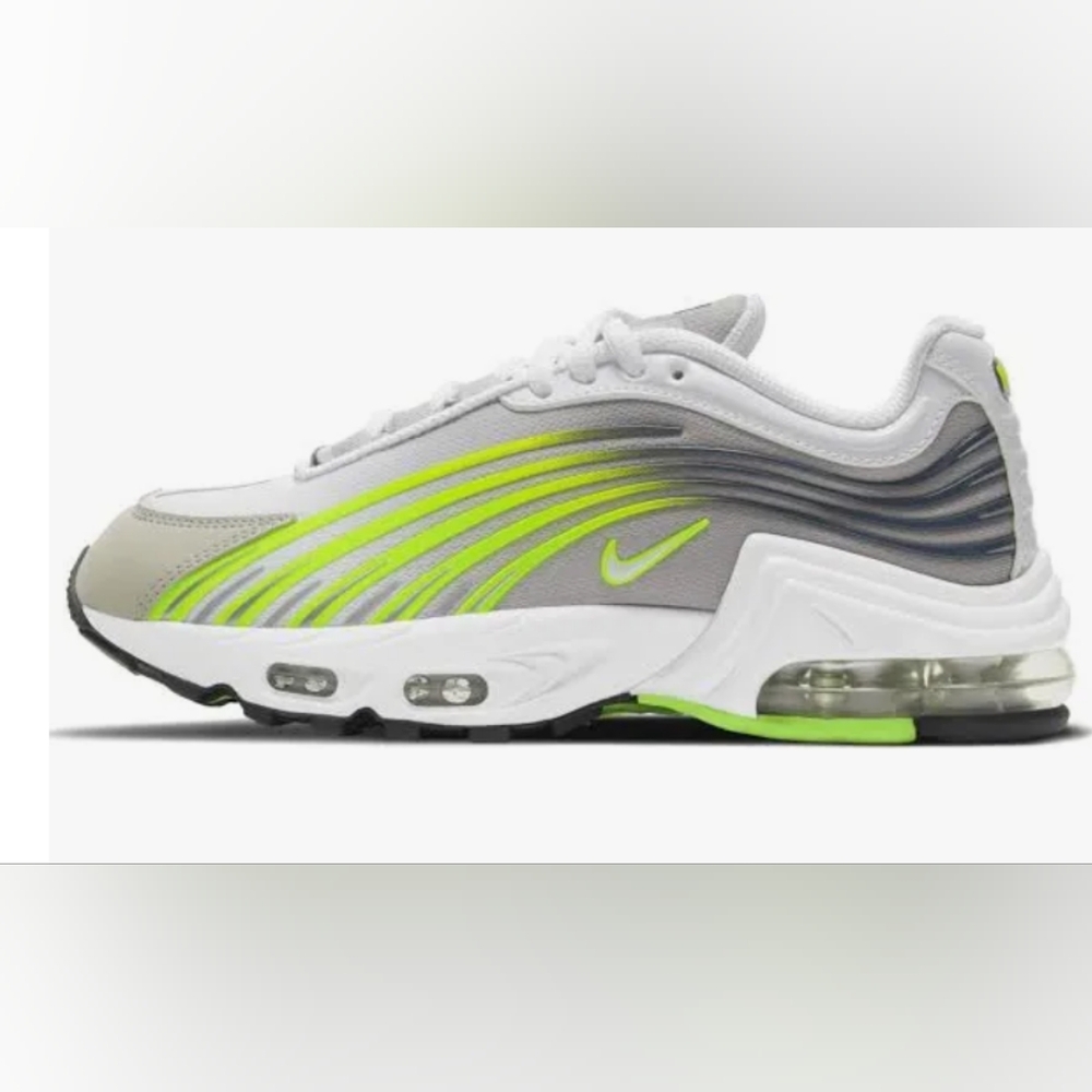 Nike Air Max Sneakers in Gray and Neon Green